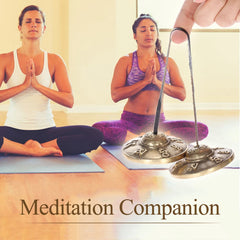 2.6in/6.5cm Handcrafted Tibetan Meditation Tingsha Cymbal Bell with Buddhist The Eight Auspicious Symbols - mysticpandora