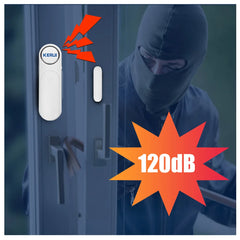 KERUI D121 Wireless Door Window Magnetic Sensor Alarm 120dB Anti-theft 300ft Remote Control Detectors Home Security Alarm System - mysticpandora