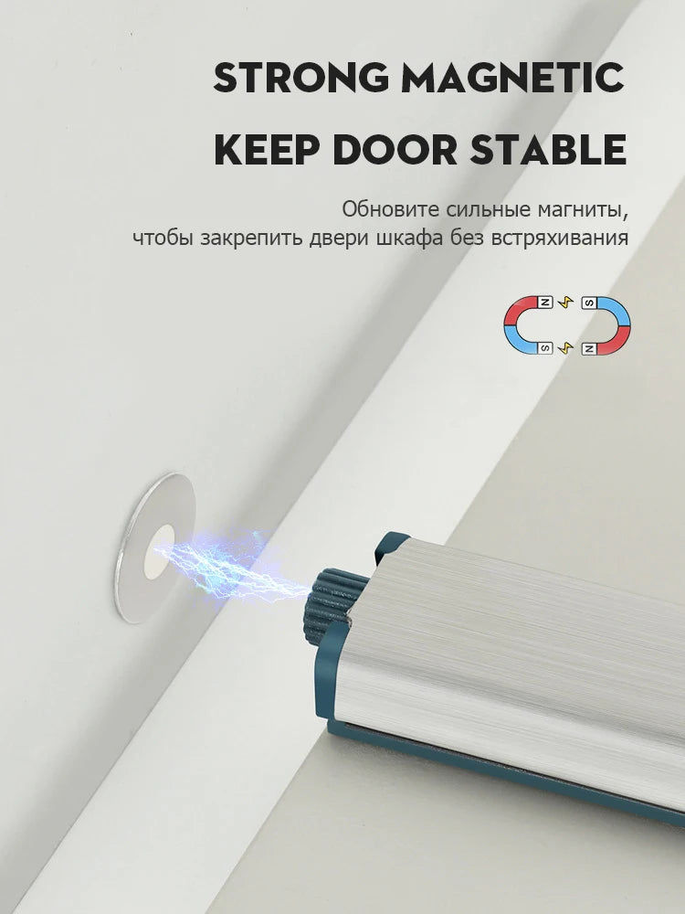 KAK 10PCS Cabinet Catches Stainless Steel Push to Open Hidden Cabinet Handle Soft Closer Cabinet Door Hardware - mysticpandora