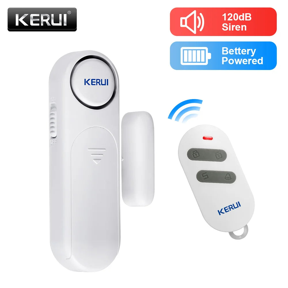 KERUI D121 Wireless Door Window Magnetic Sensor Alarm 120dB Anti-theft 300ft Remote Control Detectors Home Security Alarm System - mysticpandora