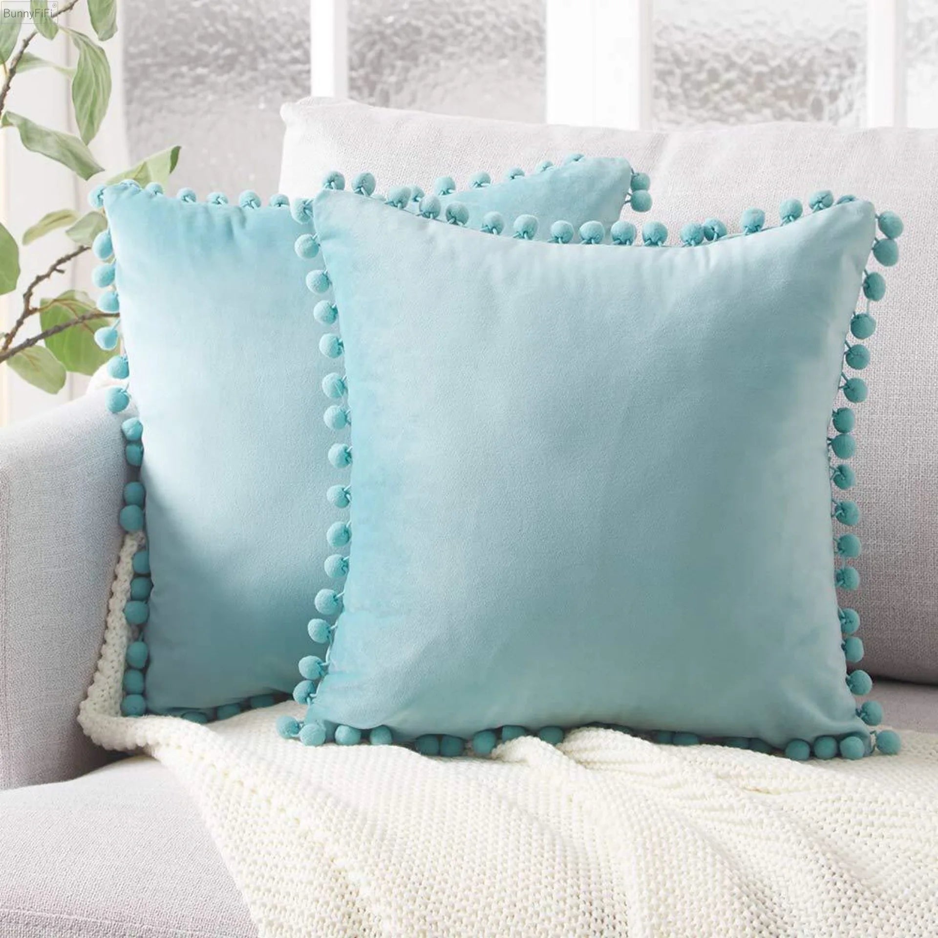 Home Velvet Cushion Cover Decor Soft Decorative Pillow Case Covers Room Decoration Sofa Pillowcases Big30×50 45×45 50X50 65X65cm - mysticpandora