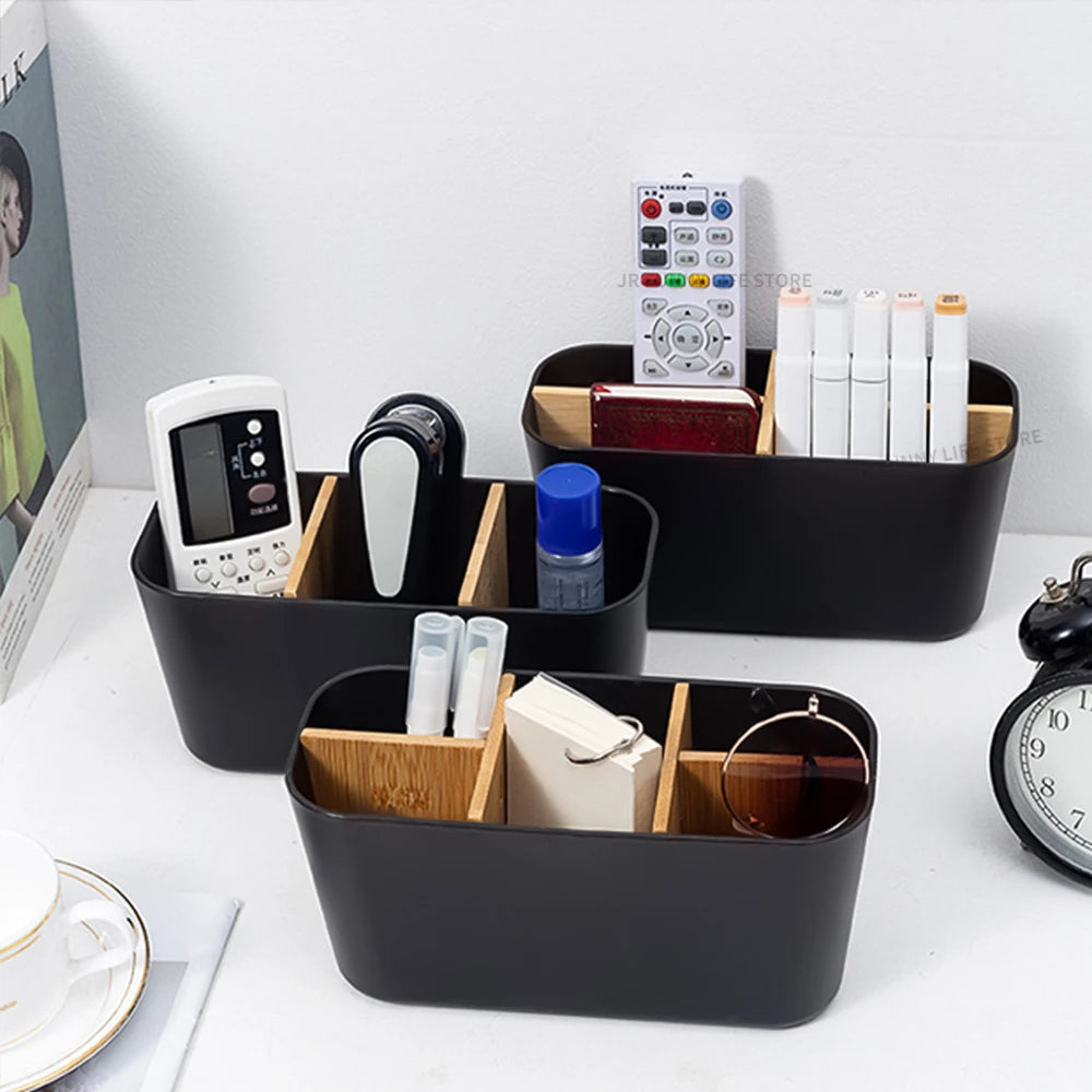 Bamboo Electric toothbrush Holder Razor Makeup Brush Storage Box Toothpaste Toothbrush Stand Bathroom accessories - mysticpandora