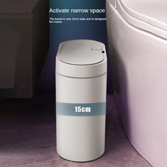 7L Trash Can Smart Sensor Trash Can Automatic Household Electronic Kitchen Trash Bin Toilet Waterproof Narrow Seam Sensor Bin - mysticpandora