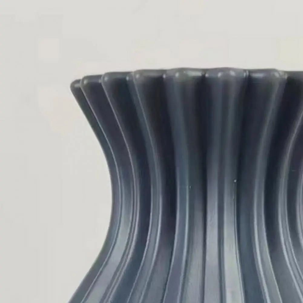1Pc Decorative Vase Elegant Fine Workmanship Flower Vase for Home Decoration Modern Plastic Flower Pot for Room Ornament Wedding - mysticpandora