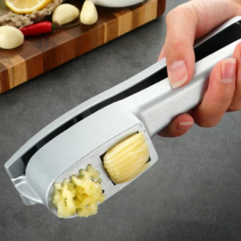 2 In 1 Multifunctional Garlic Press Garlic Slicer Zinc Alloy Manual Kitchen Gadget and Accessories  Gadgets for Home - mysticpandora
