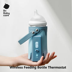 Bc Babycare Portable USB Milk Water Bottle Warmer Food Thermostat for Night/Outgoing Feeding Bottle Heater Cover for Breastmilk - mysticpandora