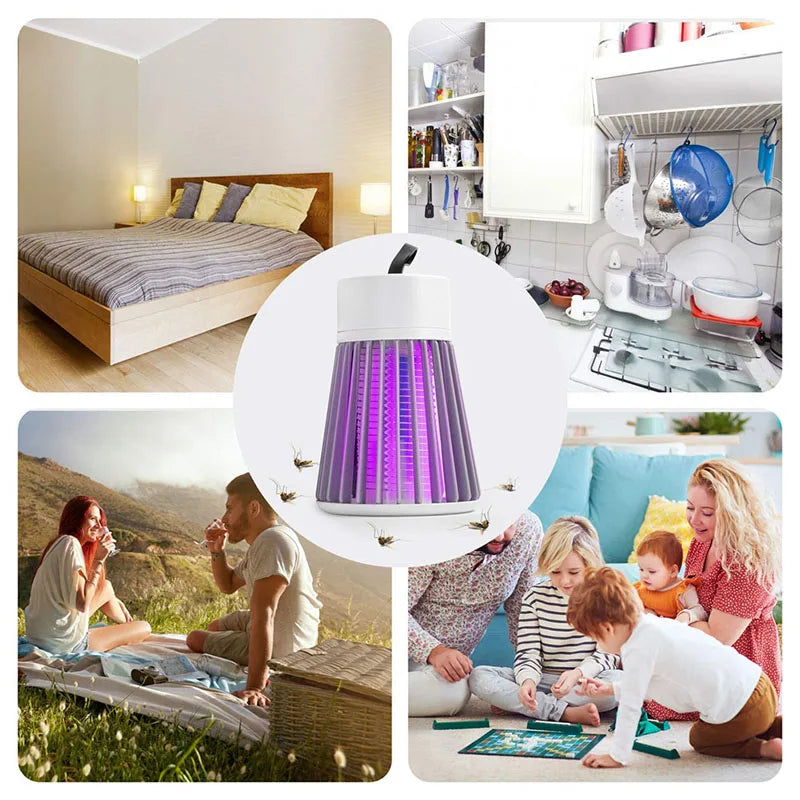 2023 Electric Shock Mosquito Killer Lamp USB Fly Trap Zapper Insect Killer Repellent Bedroom Outdoor Anti Mosquito Trap - mysticpandora