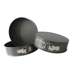 Springform Cake Pan Carbon Steel Non Stick Leakproof Cake Baking Pans with Removable Bottom Round Mold for Home Kitchen Bakery - mysticpandora