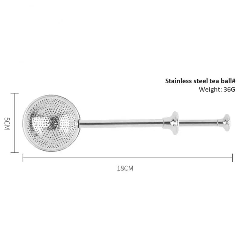 Stainless Steel Tea Infuser Sphere Mesh Tea Strainer Coffee Herb Spice Filter Diffuser Handle Tea Ball Tea Spoon Infuser Filter - mysticpandora