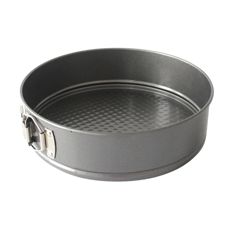 Springform Cake Pan Carbon Steel Non Stick Leakproof Cake Baking Pans with Removable Bottom Round Mold for Home Kitchen Bakery - mysticpandora