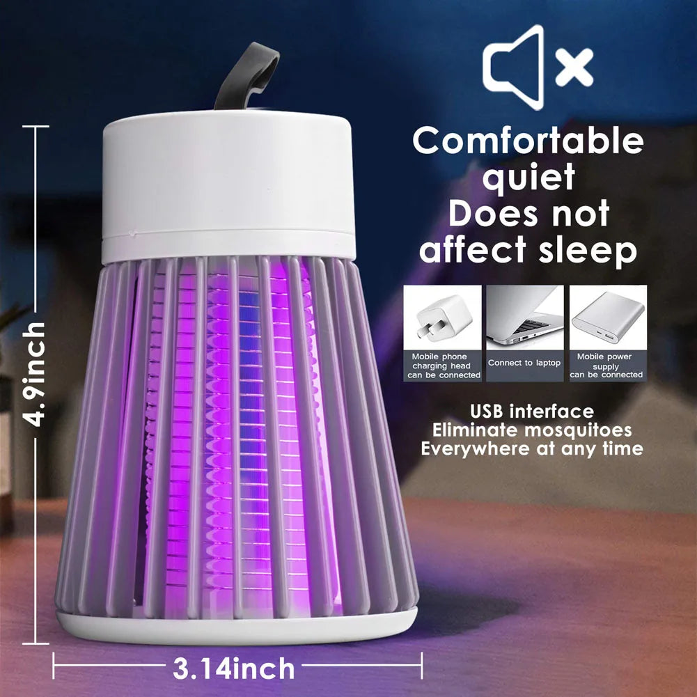 2023 Electric Shock Mosquito Killer Lamp USB Fly Trap Zapper Insect Killer Repellent Bedroom Outdoor Anti Mosquito Trap - mysticpandora