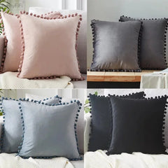Home Velvet Cushion Cover Decor Soft Decorative Pillow Case Covers Room Decoration Sofa Pillowcases Big30×50 45×45 50X50 65X65cm - mysticpandora