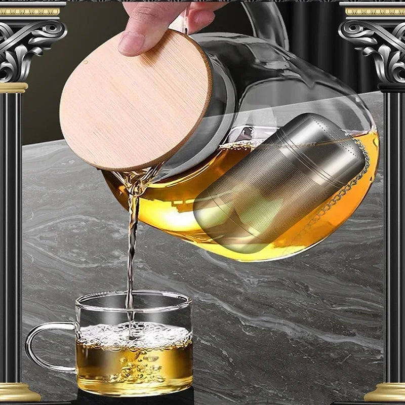 Stainless Steel Tea Infuser Tea Leaves Spice Seasoning Ball Strainer Teapot Fine Mesh Coffee Filter Teaware Kitchen Accessories - mysticpandora