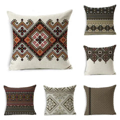 Bohemian Cushion Cover Linen Pillowcase Ethnic retro totem Pillows Sofa Car Chair Home Decoration High Grade Pillows 45cm*45cm - mysticpandora