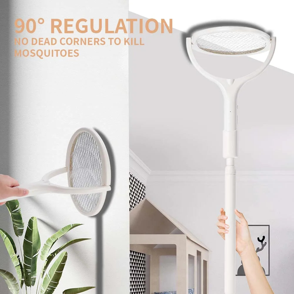 3500V 5in1 Mosquito Killer Lamp Multicunctional Angle Adjustable Bug Zapper Electric USB Rechargeable Mosquito Fly Bat Swatter - mysticpandora
