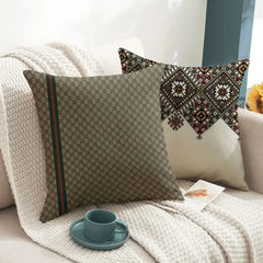 Bohemian Cushion Cover Linen Pillowcase Ethnic retro totem Pillows Sofa Car Chair Home Decoration High Grade Pillows 45cm*45cm - mysticpandora