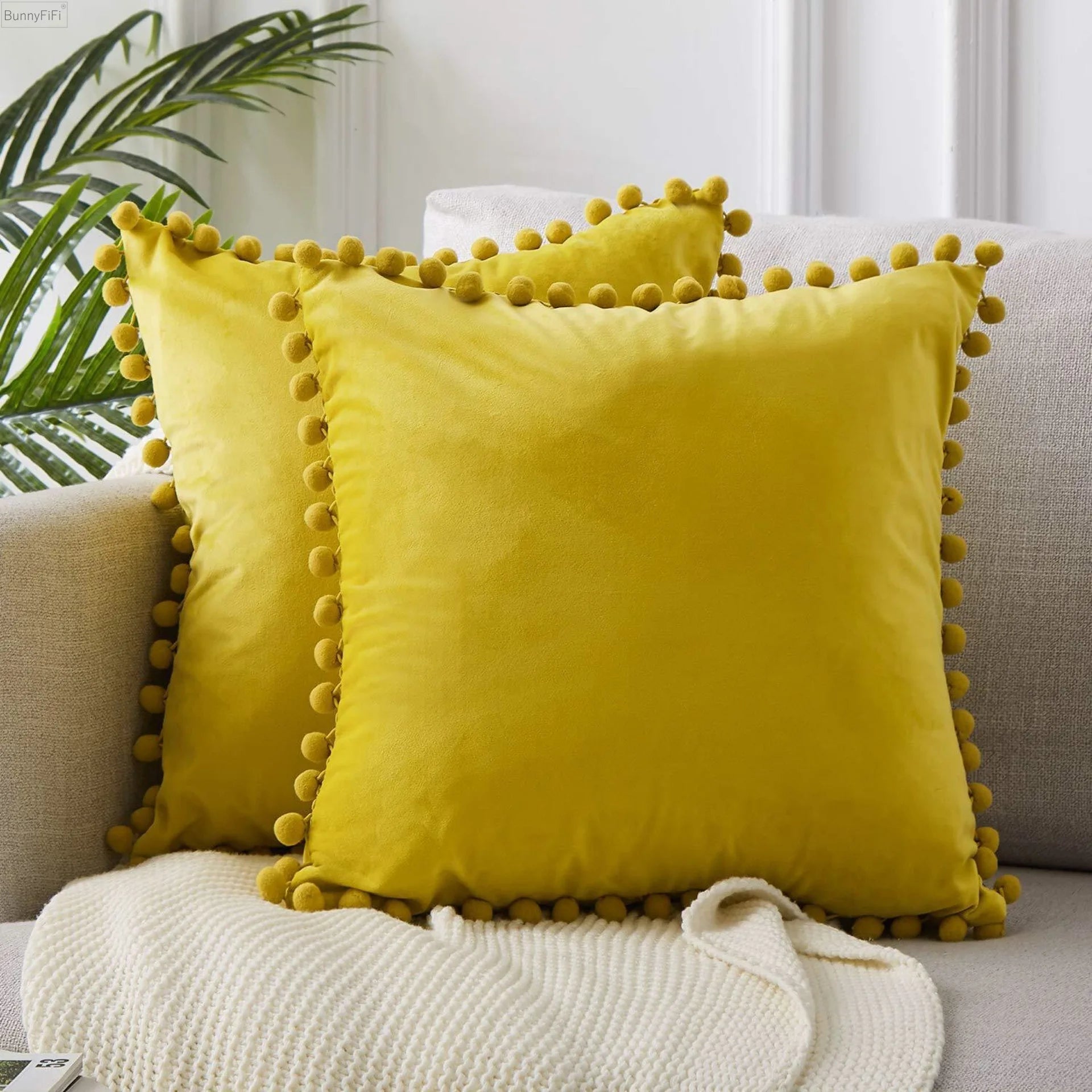 Home Velvet Cushion Cover Decor Soft Decorative Pillow Case Covers Room Decoration Sofa Pillowcases Big30×50 45×45 50X50 65X65cm - mysticpandora