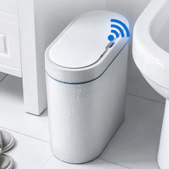7L Trash Can Smart Sensor Trash Can Automatic Household Electronic Kitchen Trash Bin Toilet Waterproof Narrow Seam Sensor Bin - mysticpandora