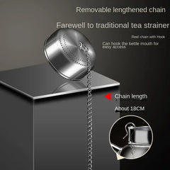 Stainless Steel Tea Infuser Tea Leaves Spice Seasoning Ball Strainer Teapot Fine Mesh Coffee Filter Teaware Kitchen Accessories - mysticpandora