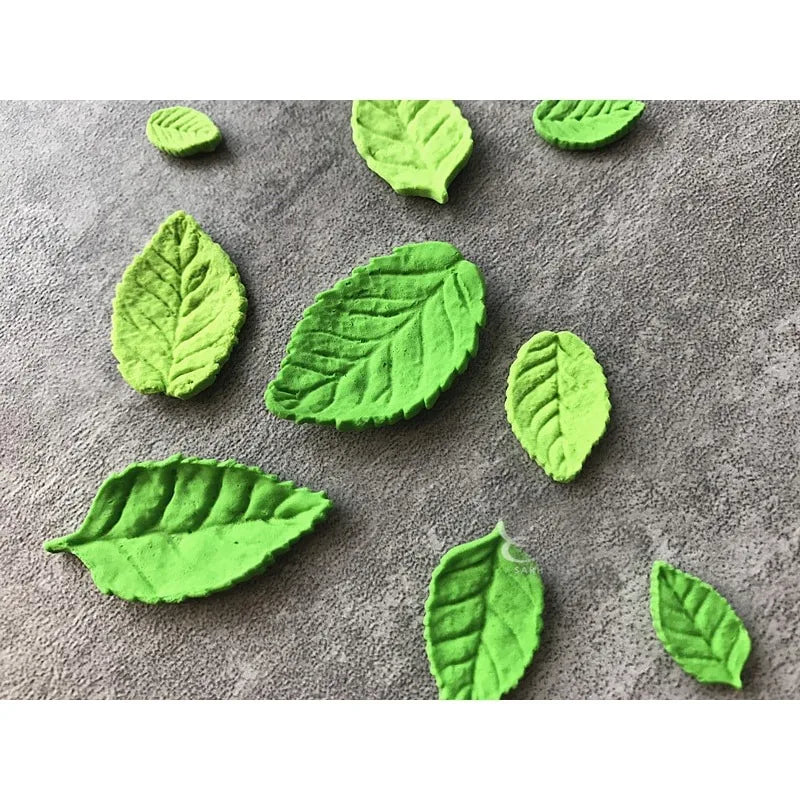 1Pc, Rose Leaf Shape Chocolate Mold, 3D Silicone Mold, Leaf Shape Candy Mold, Fondant Mold, Gum Paste Mold, for DIY Cake Decorat - mysticpandora