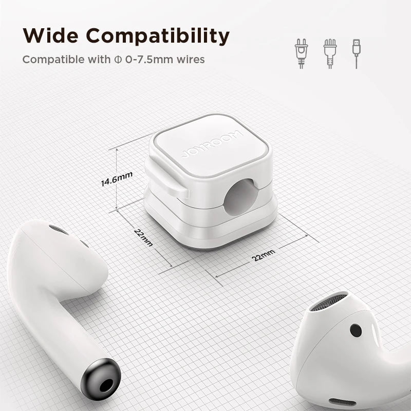 3/6 Pcs Magnetic Cable Clip Cord Holder Adhesive Wire Holder Keeper Organizer for Home Office Under Desk Cable Management - mysticpandora