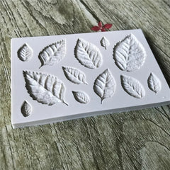1Pc, Rose Leaf Shape Chocolate Mold, 3D Silicone Mold, Leaf Shape Candy Mold, Fondant Mold, Gum Paste Mold, for DIY Cake Decorat - mysticpandora