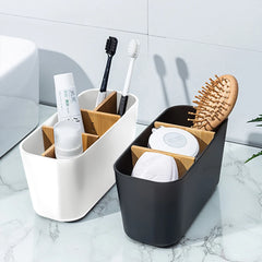 Bamboo Electric toothbrush Holder Razor Makeup Brush Storage Box Toothpaste Toothbrush Stand Bathroom accessories - mysticpandora