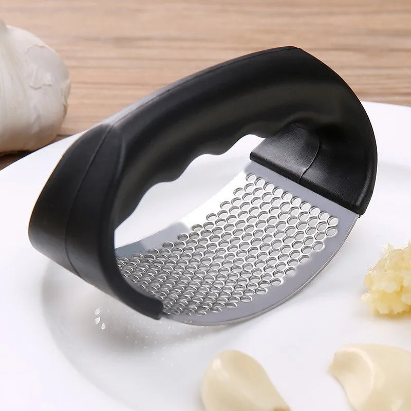 Stainless Steel Garlic Press Crusher Manual Garlic Mincer Chopping Garlic Tool Fruit Vegetable Tools Kitchen Accessories Gadget - mysticpandora