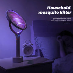3500V 5in1 Mosquito Killer Lamp Multicunctional Angle Adjustable Bug Zapper Electric USB Rechargeable Mosquito Fly Bat Swatter - mysticpandora