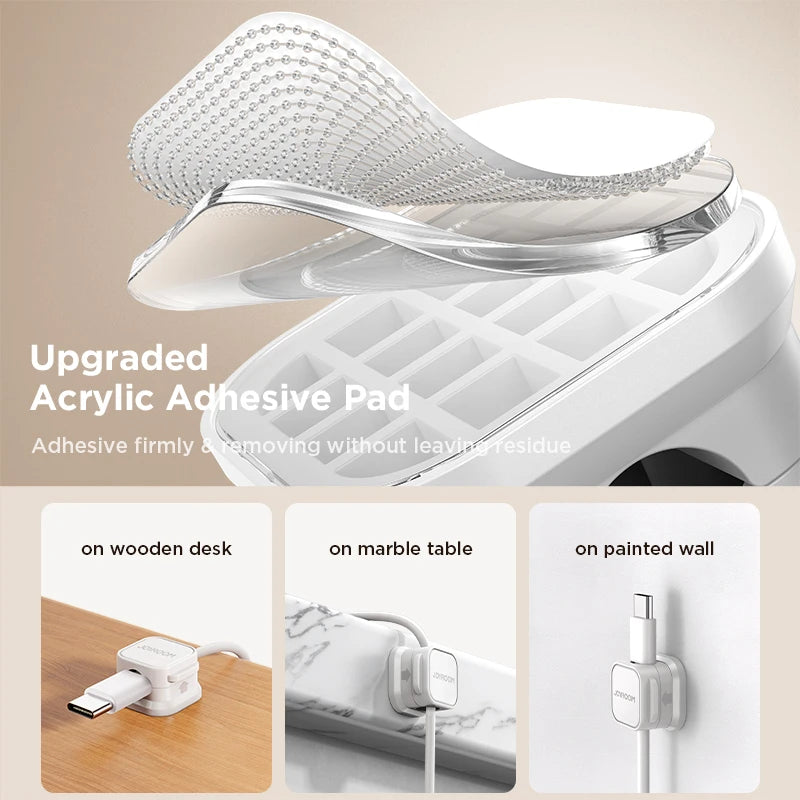 3/6 Pcs Magnetic Cable Clip Cord Holder Adhesive Wire Holder Keeper Organizer for Home Office Under Desk Cable Management - mysticpandora