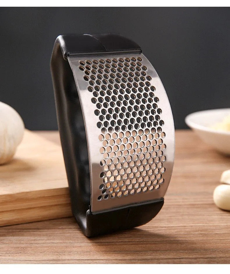 Stainless Steel Garlic Press Crusher Manual Garlic Mincer Chopping Garlic Tool Fruit Vegetable Tools Kitchen Accessories Gadget - mysticpandora